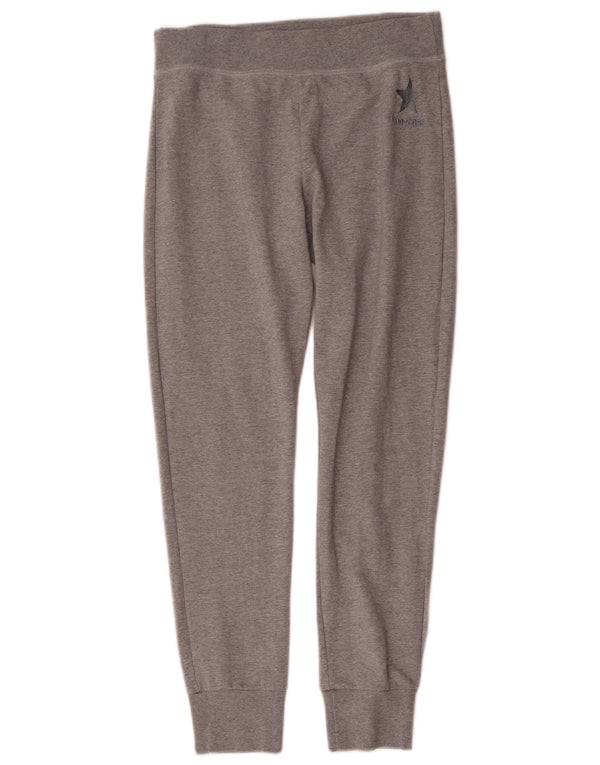 Converse Womens Tracksuit Trousers Joggers UK 12 Medium Grey Flecked Cotton