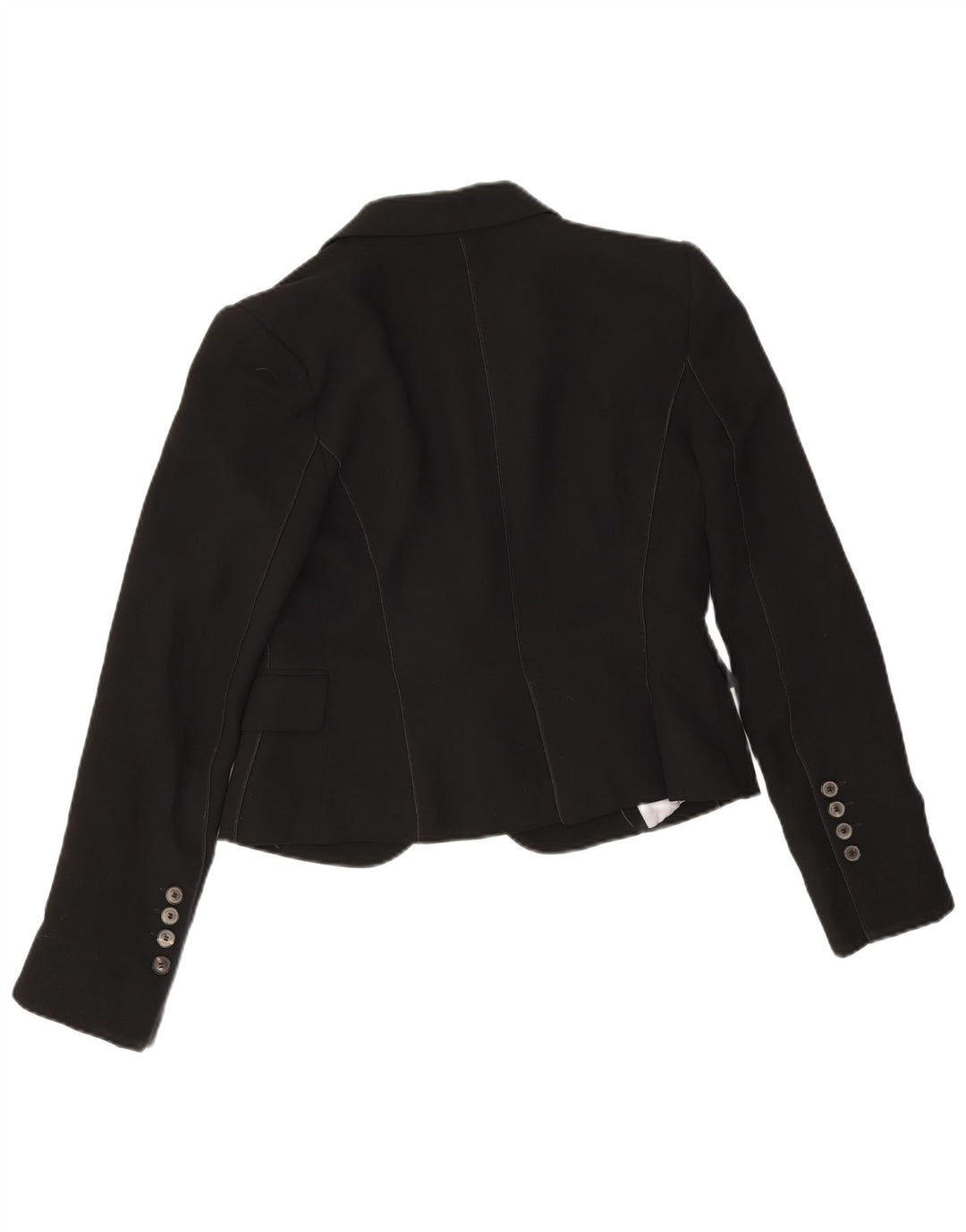 Zara Womens 1 Button Blazer Jacket EU 38 Small Black
