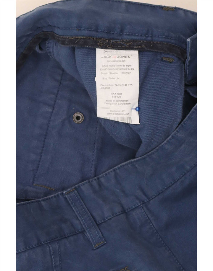 Jack & Jones Mens Chino Shorts Medium W32 Blue Cotton