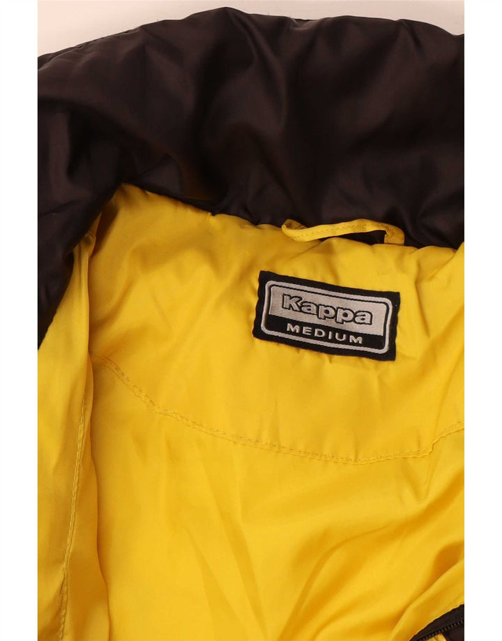 Kappa Mens Padded Jacket UK 38 Medium Yellow Colourblock Polyamide