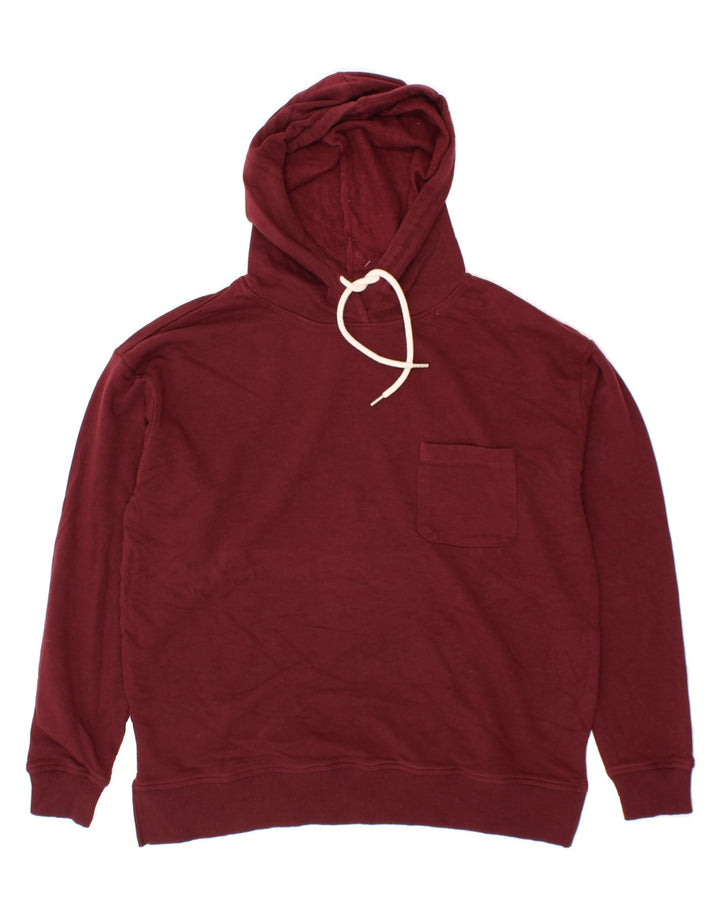 GAP Womens Maternity Hoodie Jumper UK 12 Medium Maroon Cotton Vintage Gap and Second-Hand Gap from Messina Hembry 