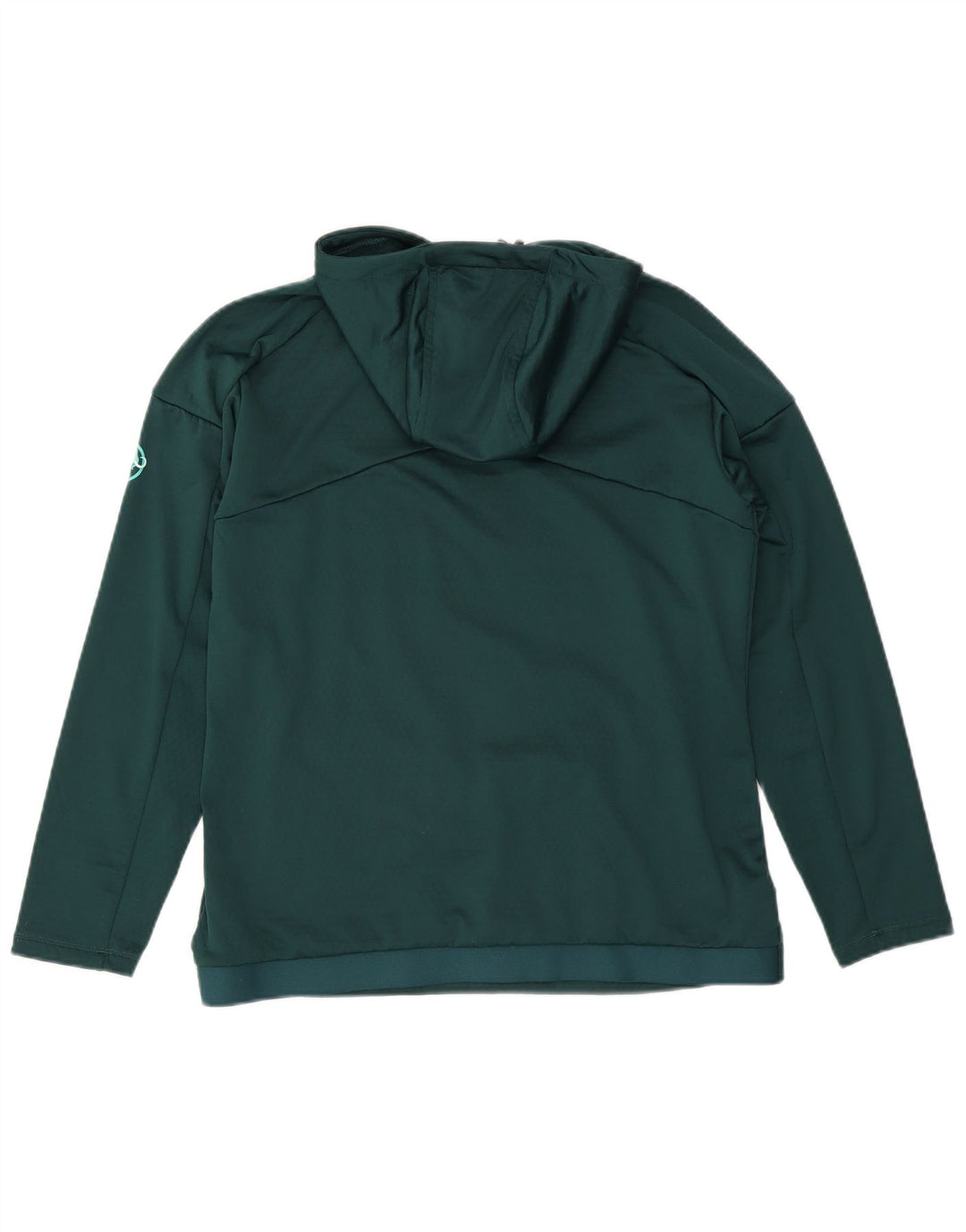 MAMMUT Womens Hoodie Jumper UK 16 Large Green Polyester