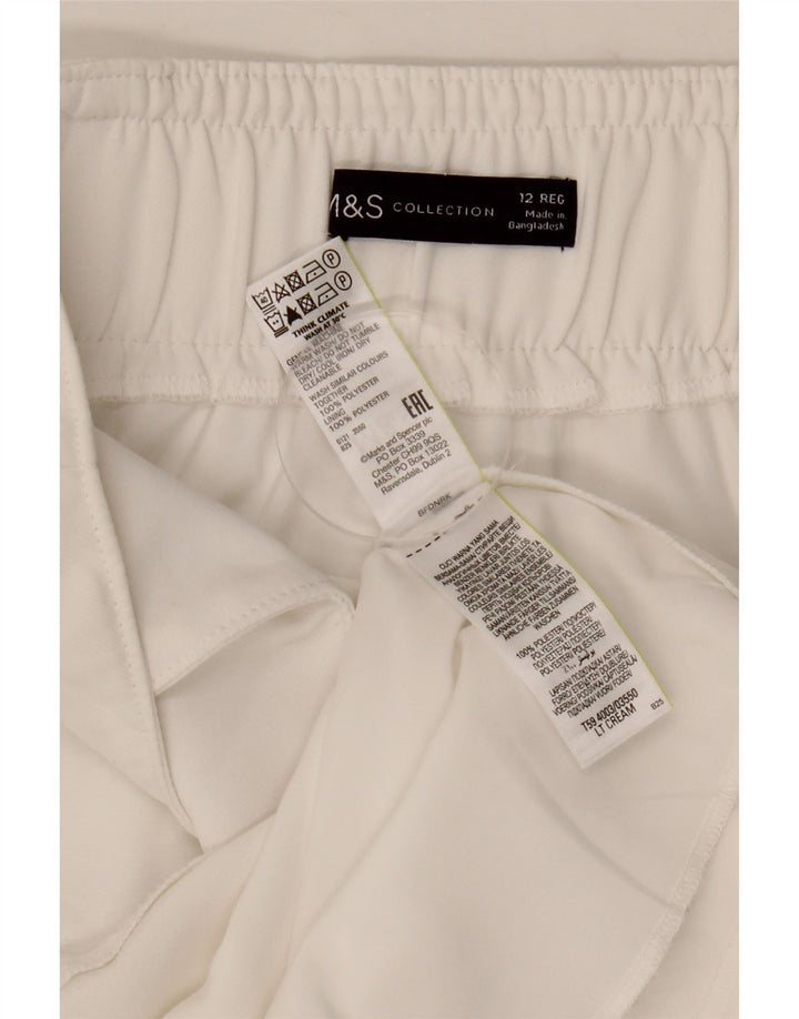 MARKS & SPENCER Womens Straight Skirt UK 12 Medium W30 White Polyester