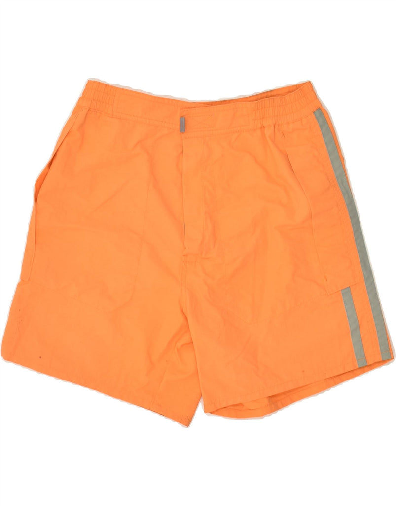 MURPHY & NYE Mens Graphic Sport Shorts Large Orange Polyamide | Vintage Murphy & Nye | Thrift | Second-Hand Murphy & Nye | Used Clothing | Messina Hembry 