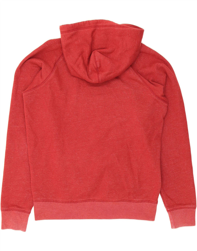 JACK WILLS Mens Great Britain Graphic Hoodie Jumper Medium Burgundy Cotton Vintage Jack Wills and Second-Hand Jack Wills from Messina Hembry 