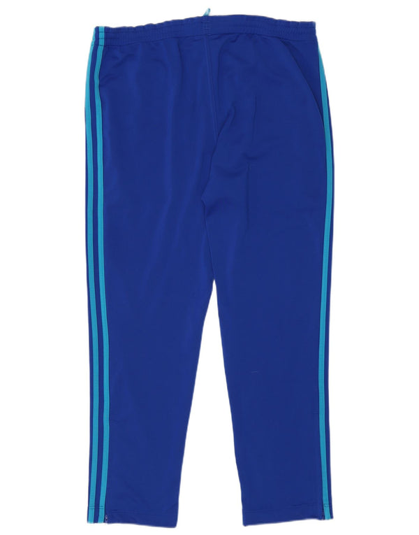 Adidas Mens Tracksuit Trousers Medium Blue Polyester