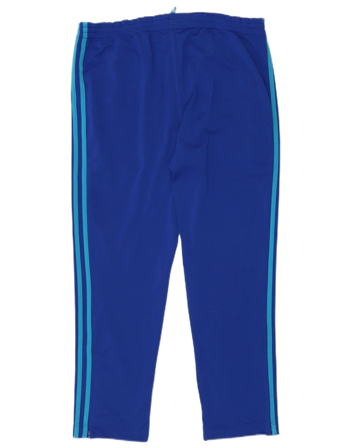 Adidas Mens Tracksuit Trousers Medium Blue Polyester