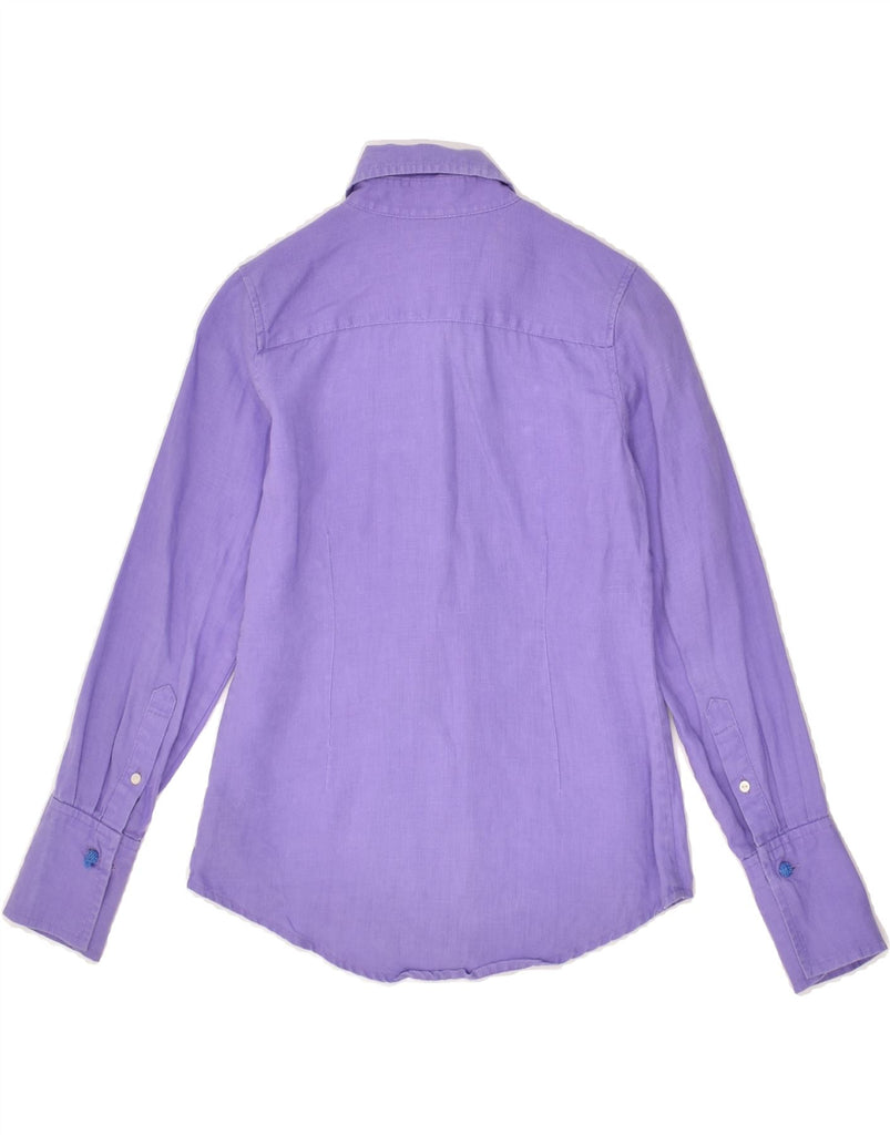 RALPH LAUREN Girls Shirt 7-8 Years Purple Linen | Vintage Ralph Lauren | Thrift | Second-Hand Ralph Lauren | Used Clothing | Messina Hembry 