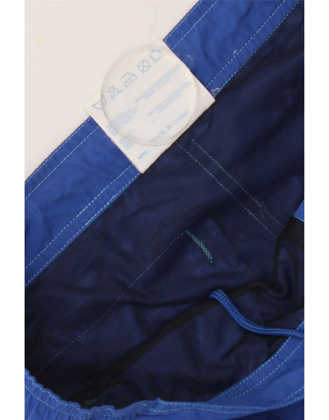 Champion Mens Graphic Swimming Shorts Large Blue Colourblock Nylon
