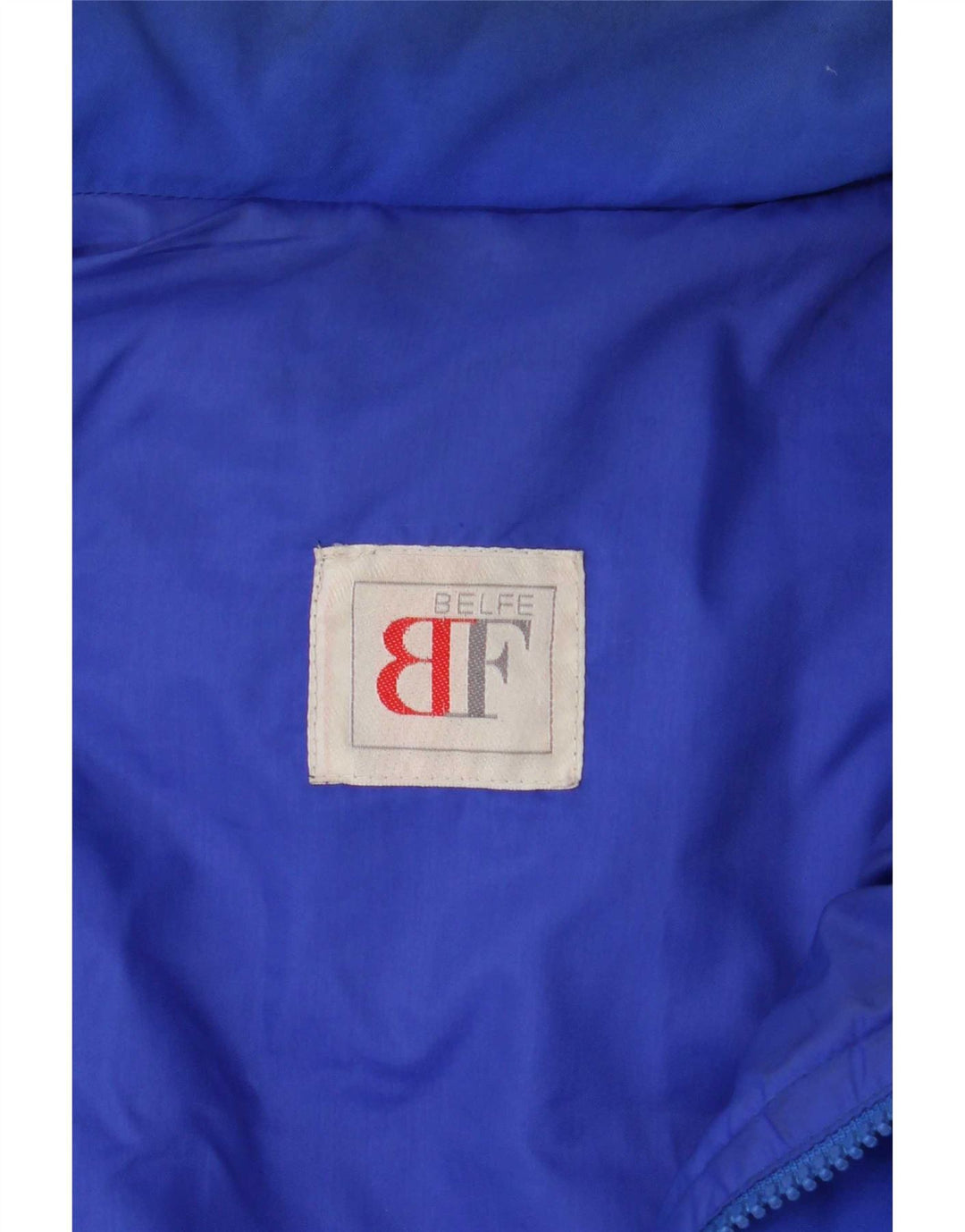 Belfe Mens Padded Jacket IT 50 Large Blue Polyester