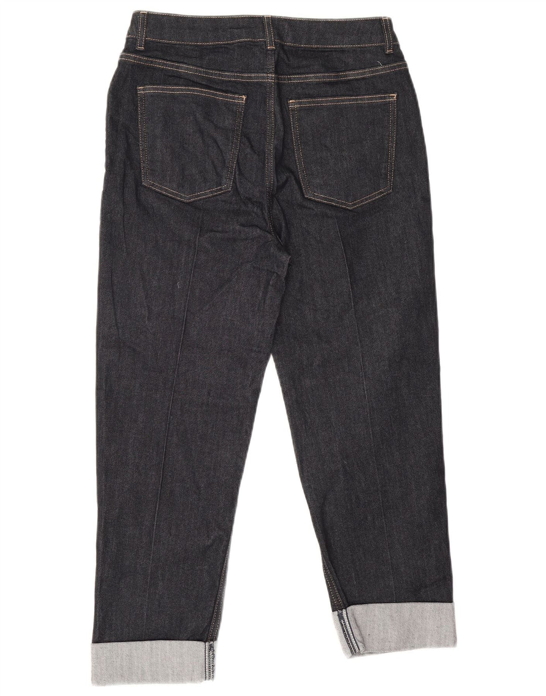 Marks & Spencer Womens Straight Jeans UK 10 Small W28 L23 Navy Blue