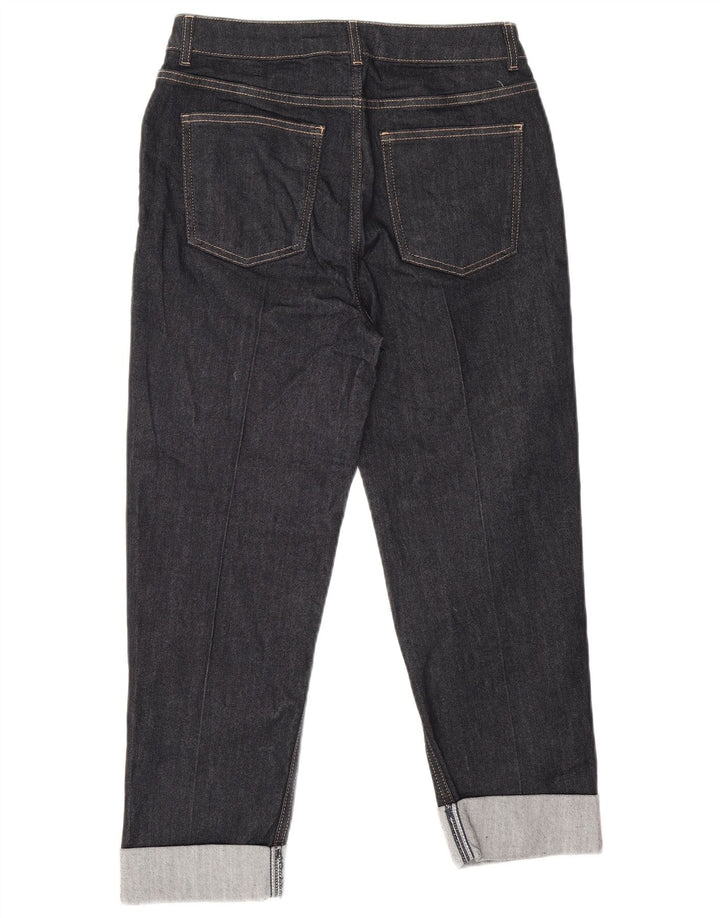 Marks & Spencer Womens Straight Jeans UK 10 Small W28 L23 Navy Blue
