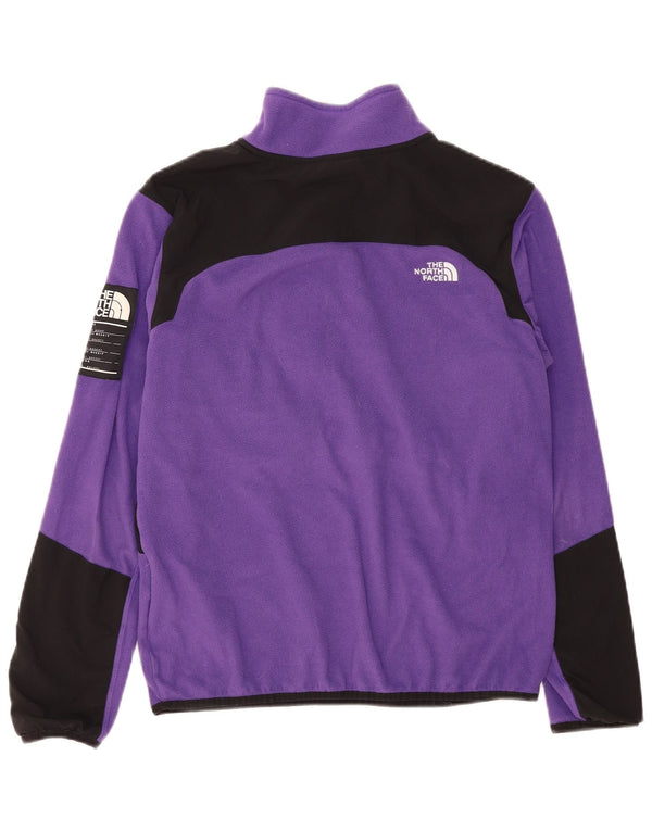 The North Face Mens Graphic Fleece Jumper Medium Purple Colourblock