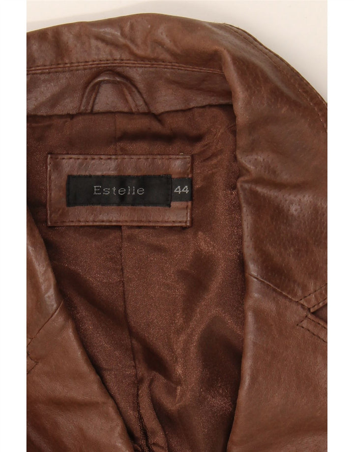 ESTELLE Womens Bomber Jacket IT 44 Medium Brown Vintage Estelle and Second-Hand Estelle from Messina Hembry 