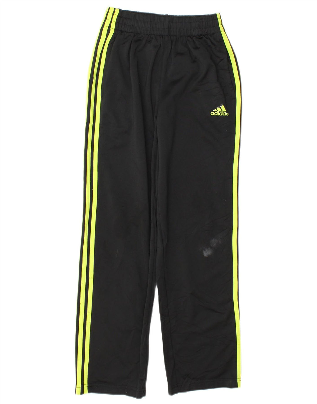 Adidas Boys Tracksuit Trousers Joggers 10-11 Years Medium Black Polyester