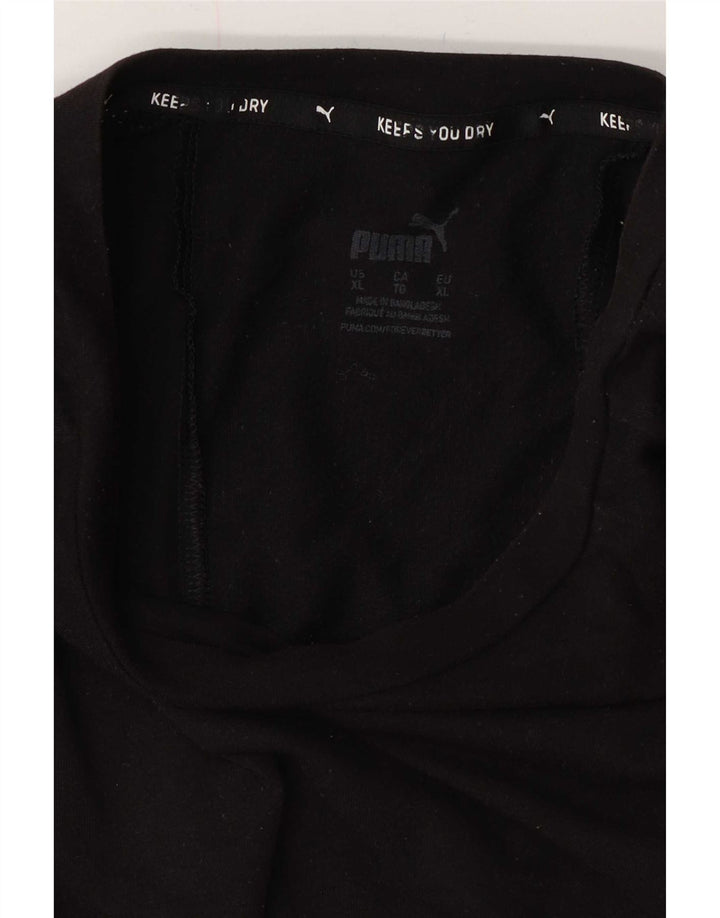 Puma Mens T-Shirt Top XL Black