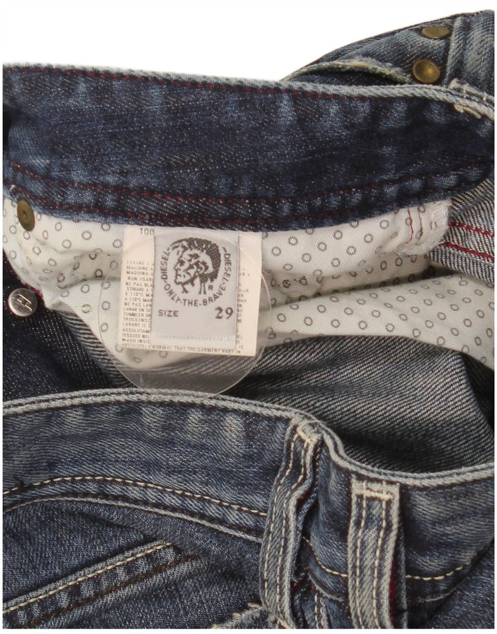 Diesel Mens Straight Jeans W29 L32 Blue Cotton