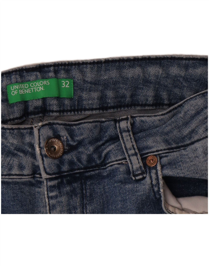 Benetton Womens Slim Jeans W32 L26 Blue