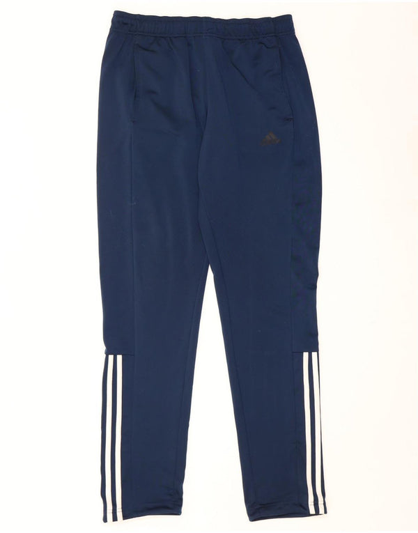 Adidas Mens Tracksuit Trousers Medium  Navy Blue Polyester