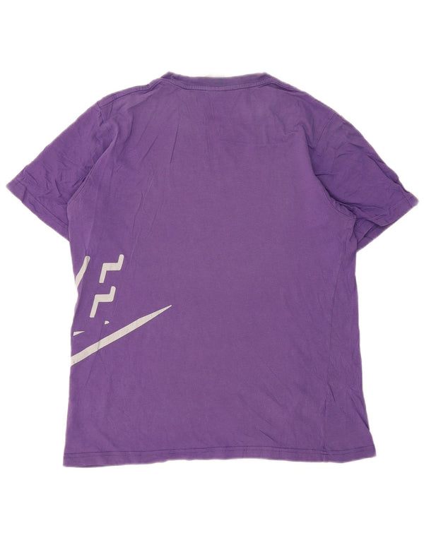 Nike Mens Graphic T-Shirt Top UK 38/40 Medium Purple Cotton