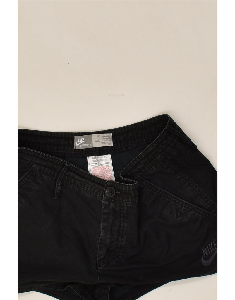 NIKE Girls Low Waist Hot Pants 15-16 Years W32  Black Cotton | Vintage Nike | Thrift | Second-Hand Nike | Used Clothing | Messina Hembry 