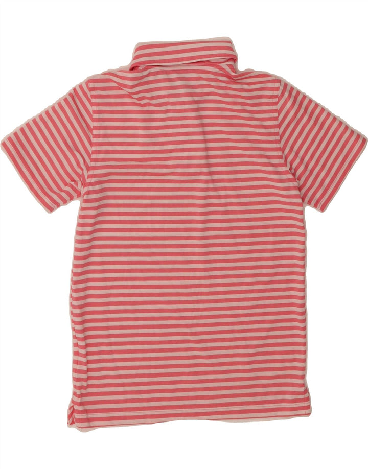 VINEYARD VINES Womens Polo Shirt UK 8/10 Small Pink Striped Polyester Vintage Vineyard Vines and Second-Hand Vineyard Vines from Messina Hembry 