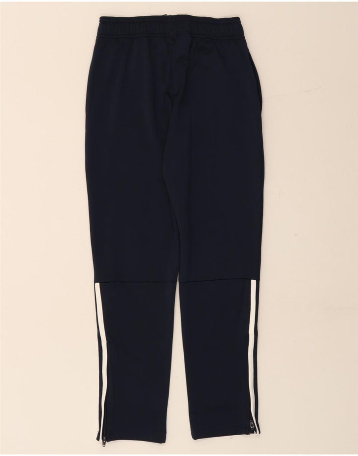 ADIDAS Boys Primegreen Tracksuit Trousers 9-10 Years  Navy Blue Polyester