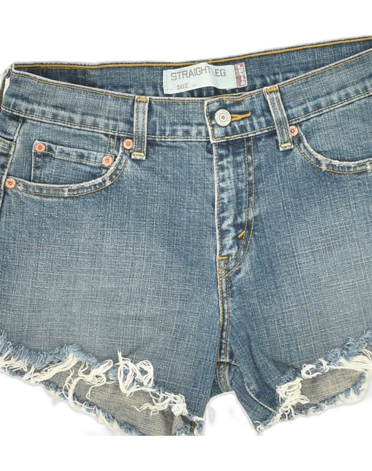 LEVI'S Womens Denim Shorts W30 Medium Blue Cotton