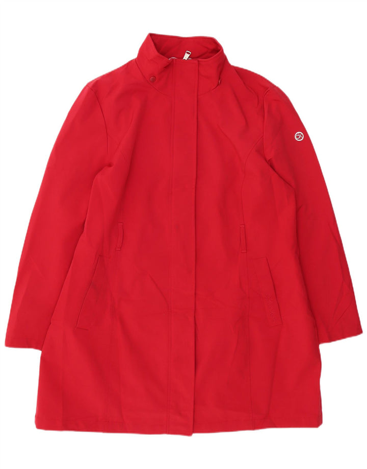 Calvin Klein Womens Raincoat UK 20 2XL Red Polyester