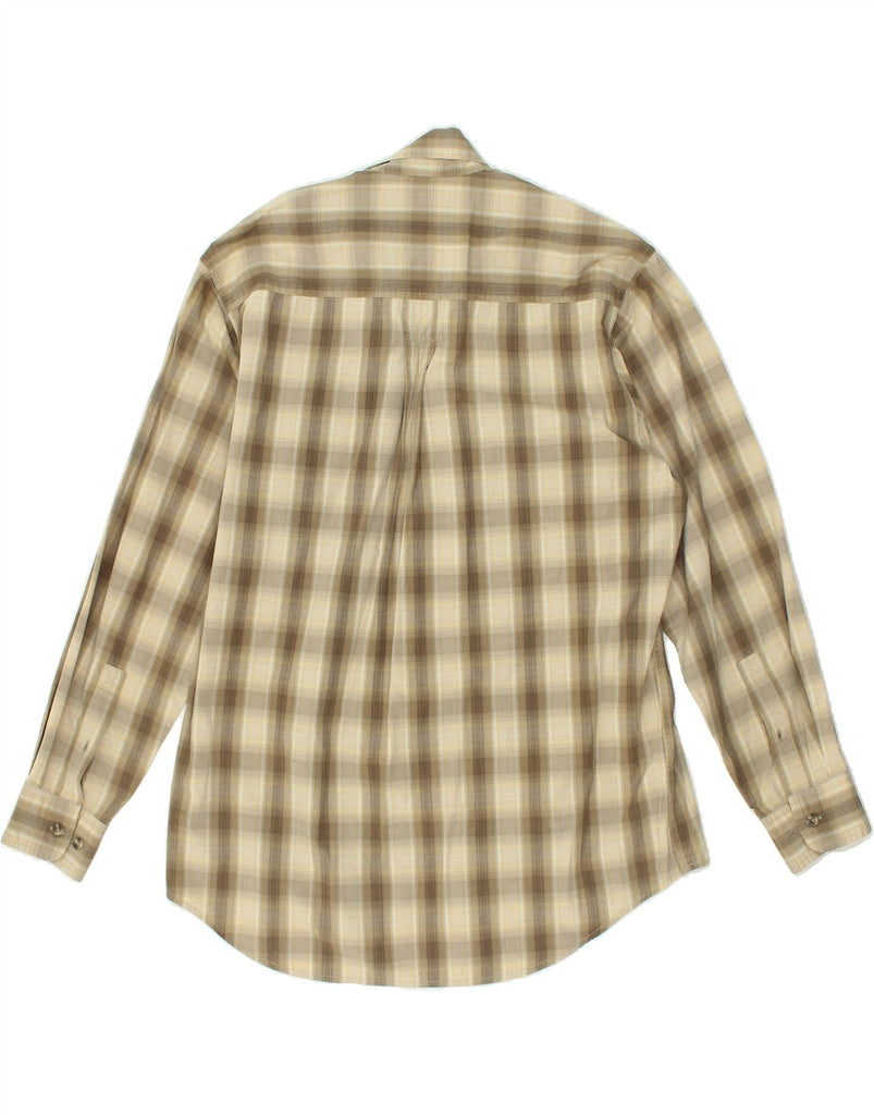 TIMBERLAND Mens Shirt Medium Khaki Check Cotton | Vintage Timberland | Thrift | Second-Hand Timberland | Used Clothing | Messina Hembry 