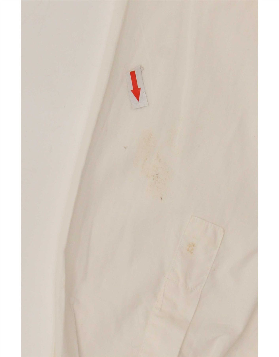 Vintage Mens Shirt Small White Cotton