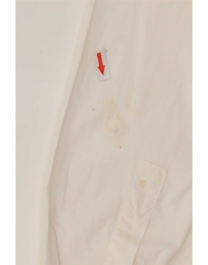 Vintage Mens Shirt Small White Cotton