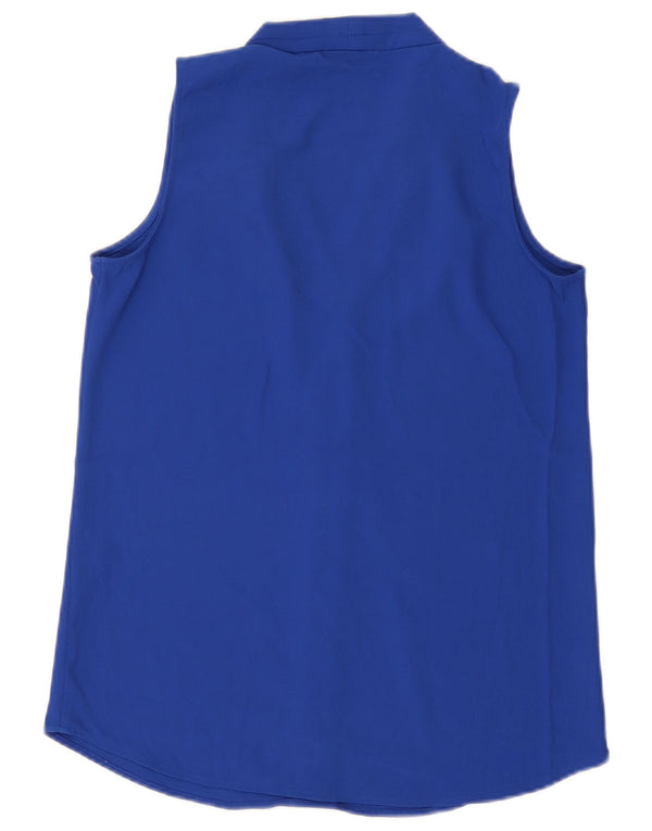 CALVIN KLEIN Womens Loose Fit Sleeveless Basic Dress UK 6 XS Blue