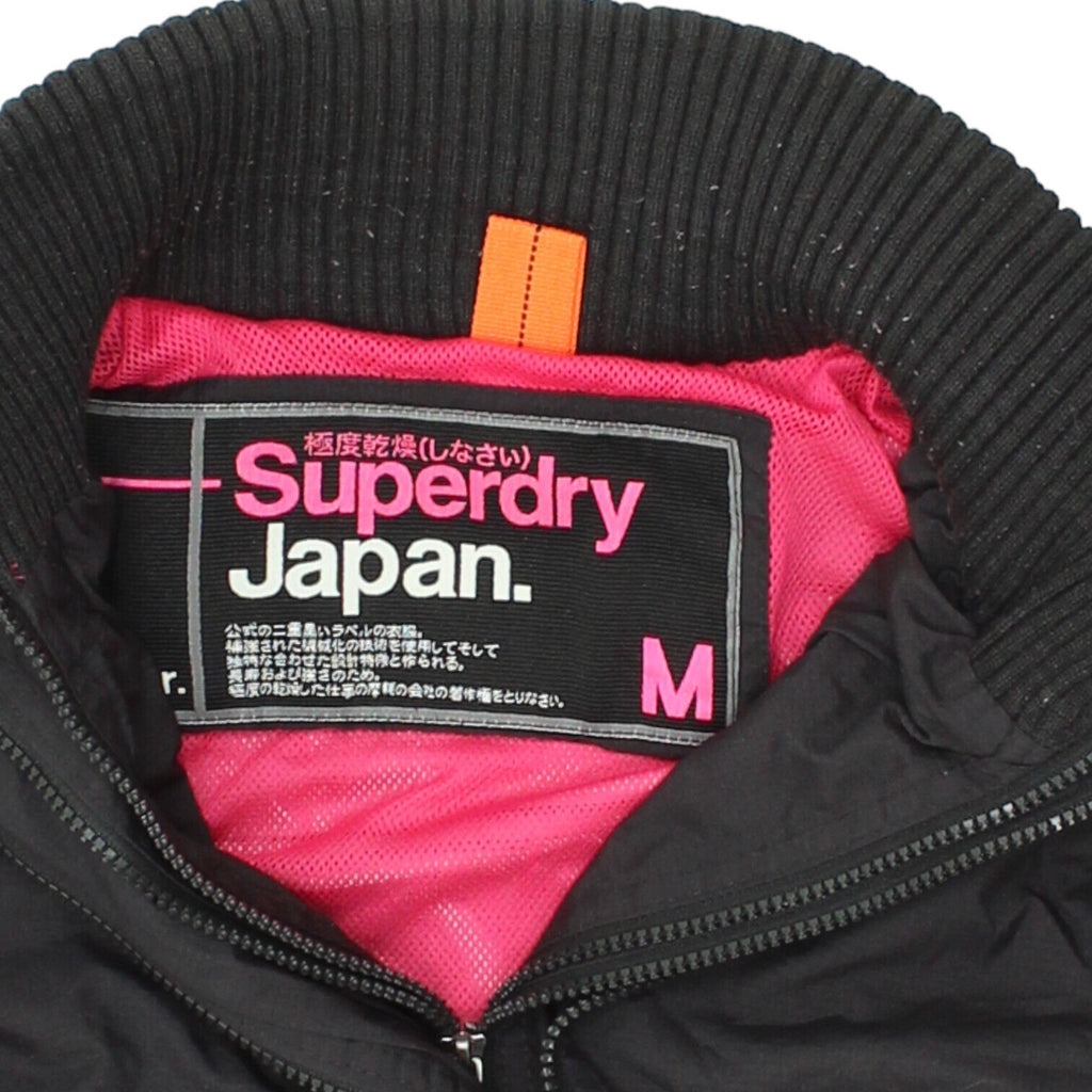 Superdry Windcheater Womens Black Windbreaker Jacket | Vintage Designer VTG | Vintage Messina Hembry | Thrift | Second-Hand Messina Hembry | Used Clothing | Messina Hembry 