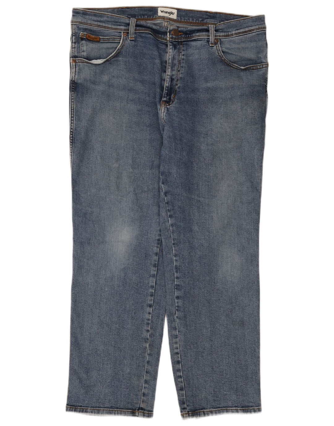 Wrangler Mens Texas Straight Jeans W40 L30 Blue Cotton
