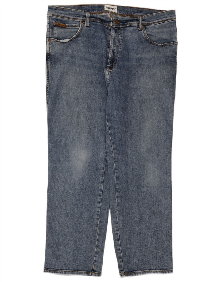 Wrangler Mens Texas Straight Jeans W40 L30 Blue Cotton