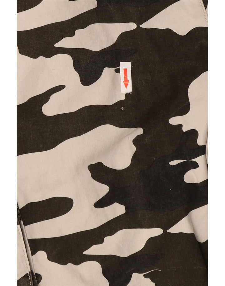 French Connection Mens Cargo Shorts W34 Large  Khaki Camouflage