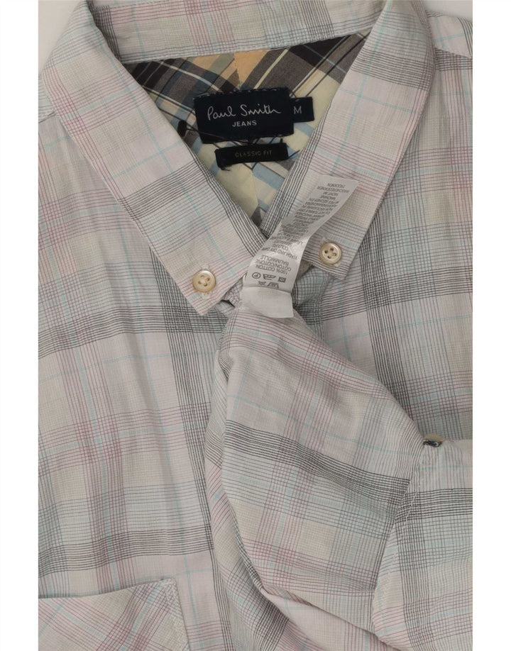 Paul Smith Mens Classic Fit Shirt Medium Multicoloured Check Cotton