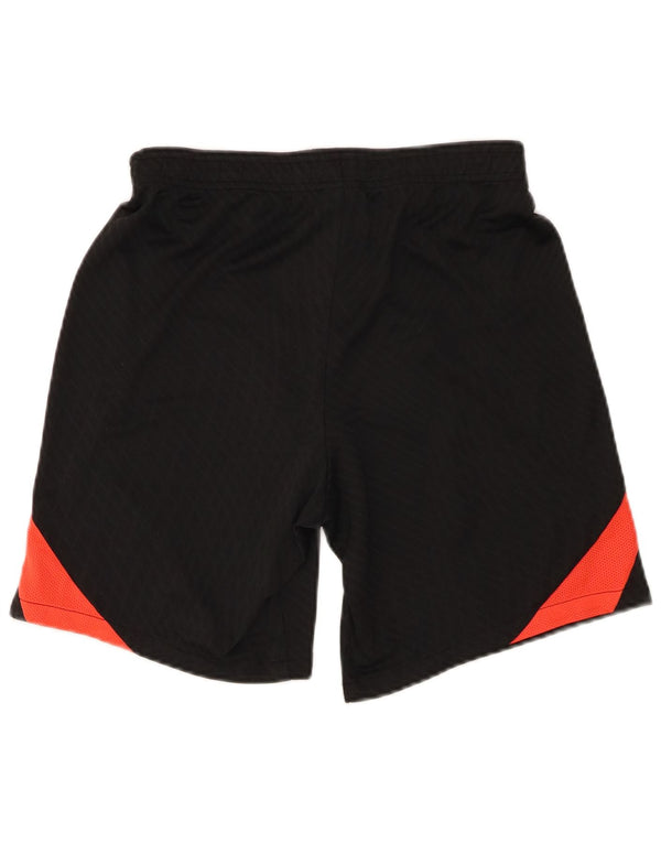 NIKE Mens Dri Fit Slim Fit Sport Shorts Small Black Colourblock Polyester