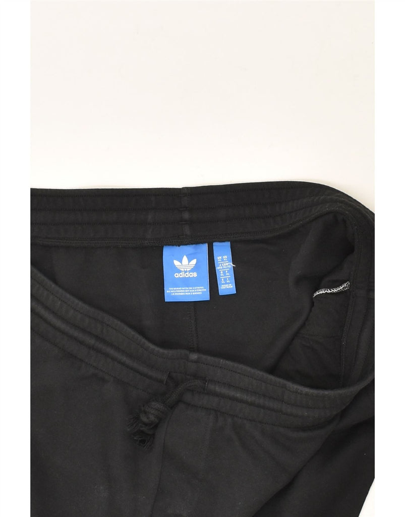 ADIDAS Mens Sport Shorts XL Black Colourblock Cotton | Vintage Adidas | Thrift | Second-Hand Adidas | Used Clothing | Messina Hembry 