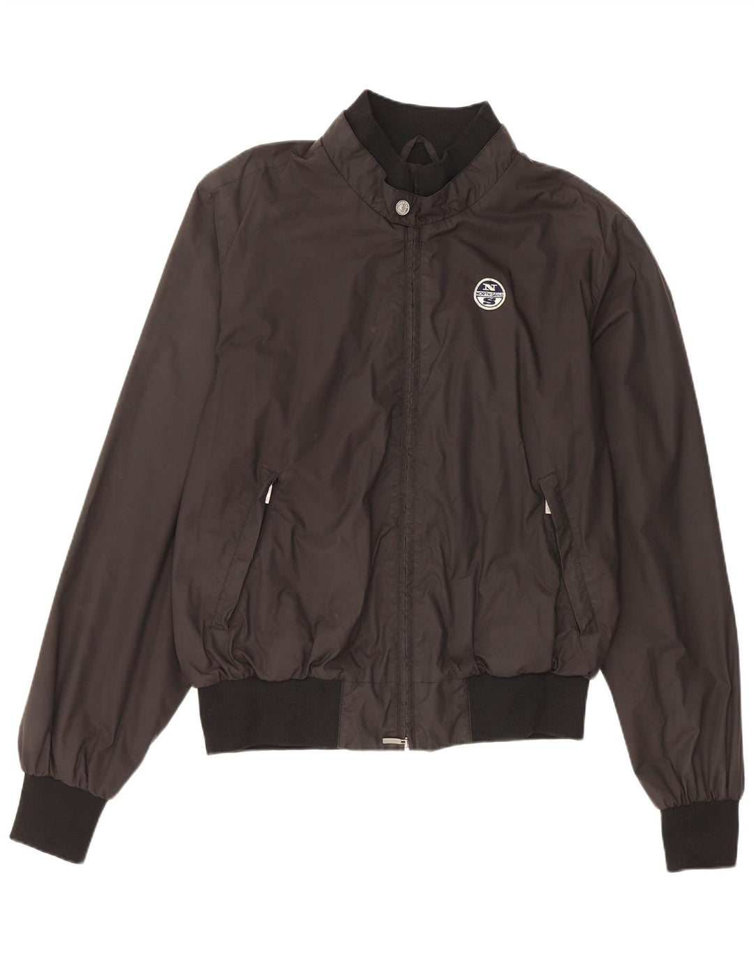 North Sails Mens Bomber Jacket UK 44 2XL Black Polyamide
