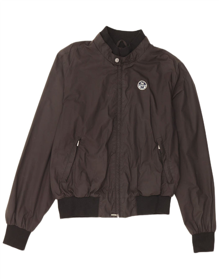North Sails Mens Bomber Jacket UK 44 2XL Black Polyamide
