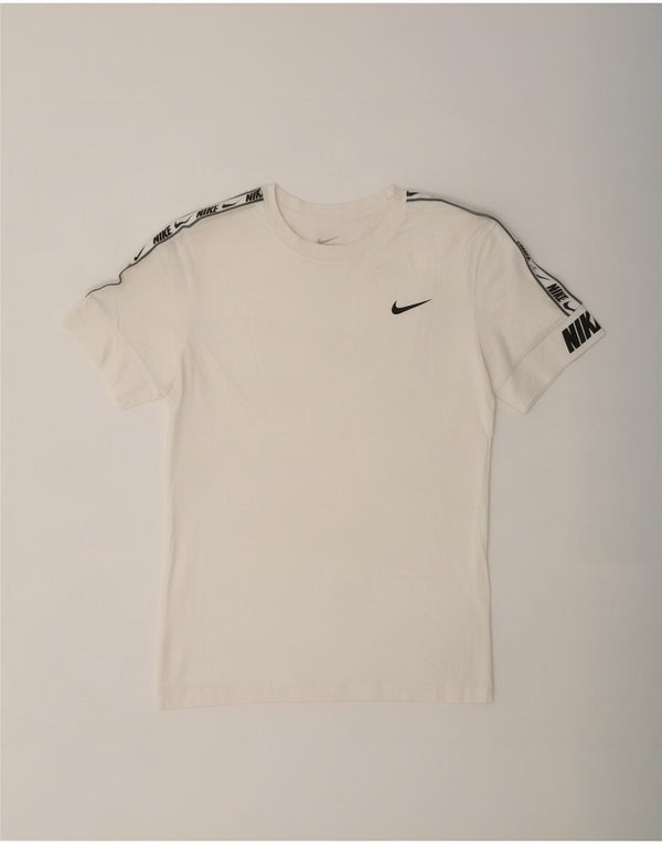 Nike Mens Standard Fit Loose Graphic T-Shirt Top XS White Cotton