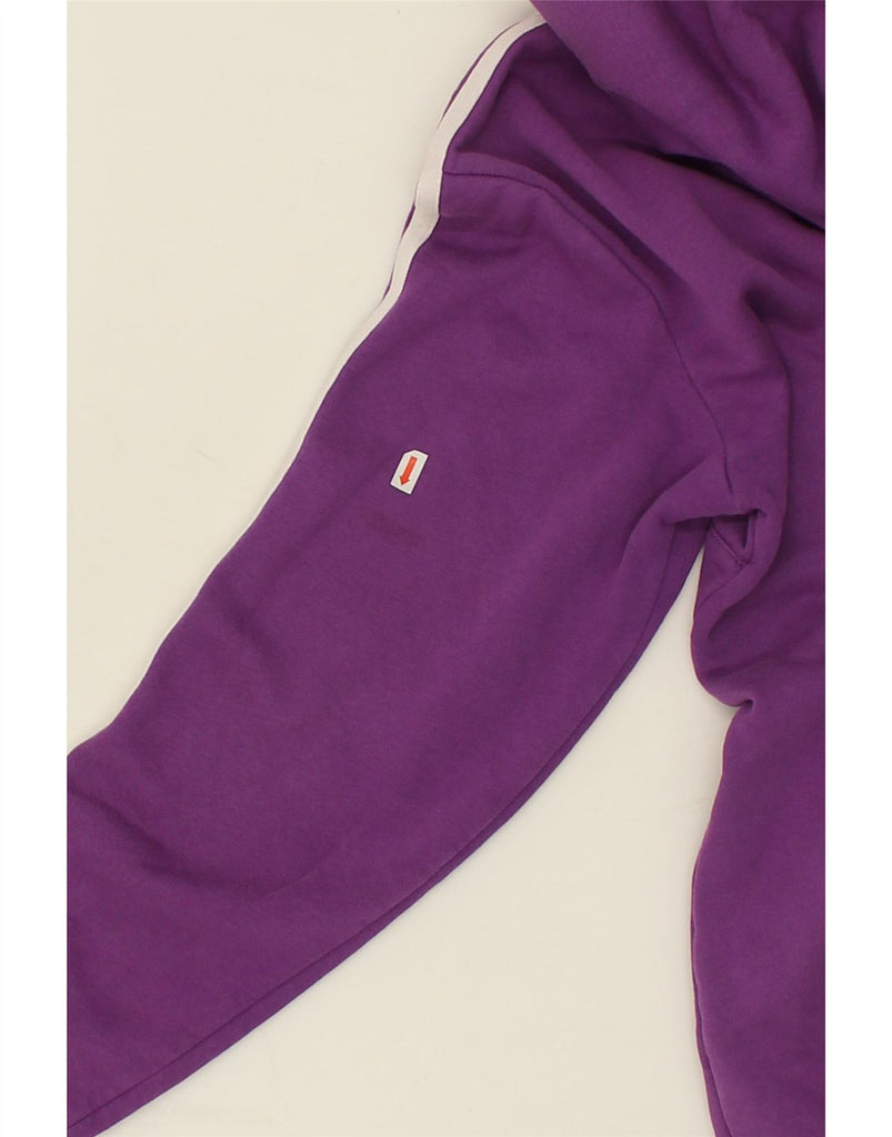 ADIDAS Mens Zip Neck Hoodie Jumper Small Purple Cotton | Vintage Adidas | Thrift | Second-Hand Adidas | Used Clothing | Messina Hembry 