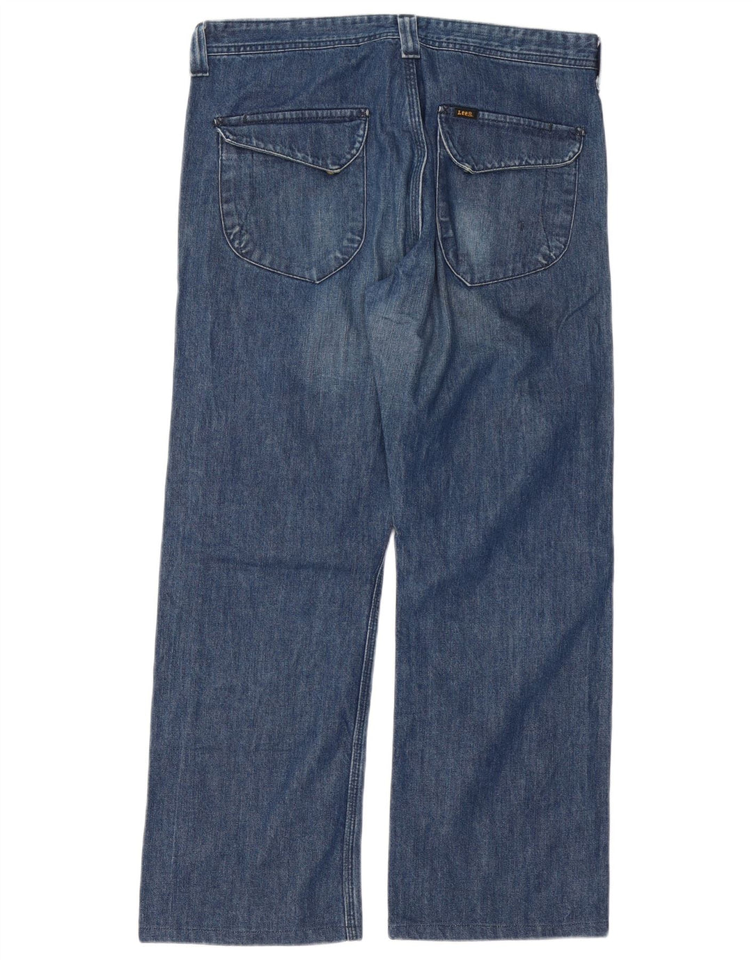 LEE Mens Straight Jeans W34 L29 Blue Cotton