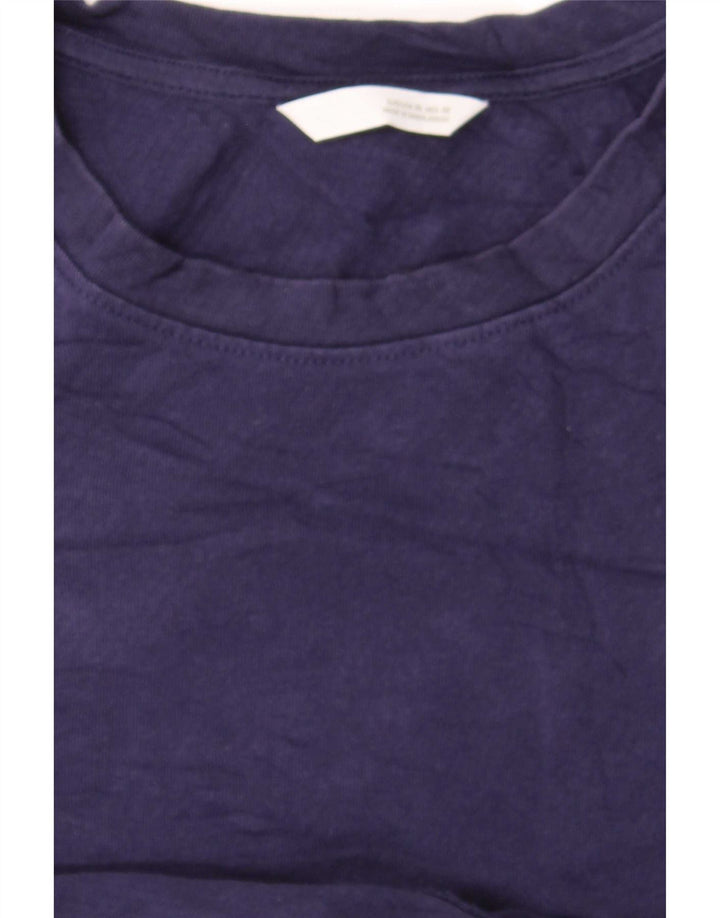 Zara Womens T-Shirt Top UK 18 XL Navy Blue