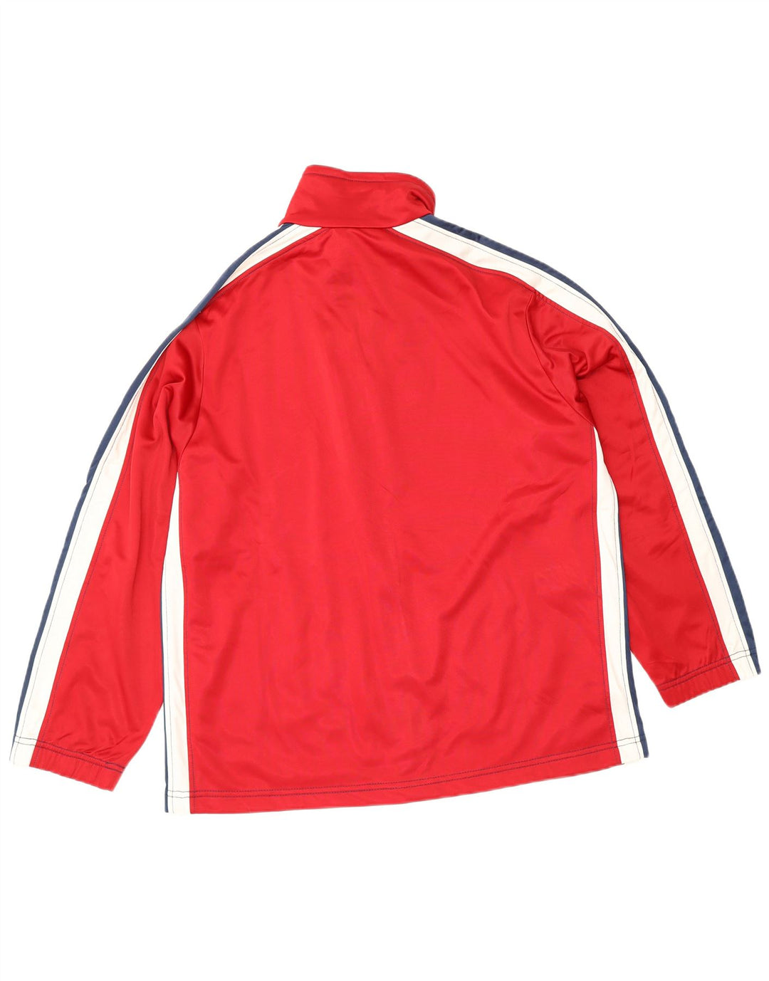 F.LLI Campagnolo Mens Tracksuit Top Jacket Medium Red Colourblock Polyester