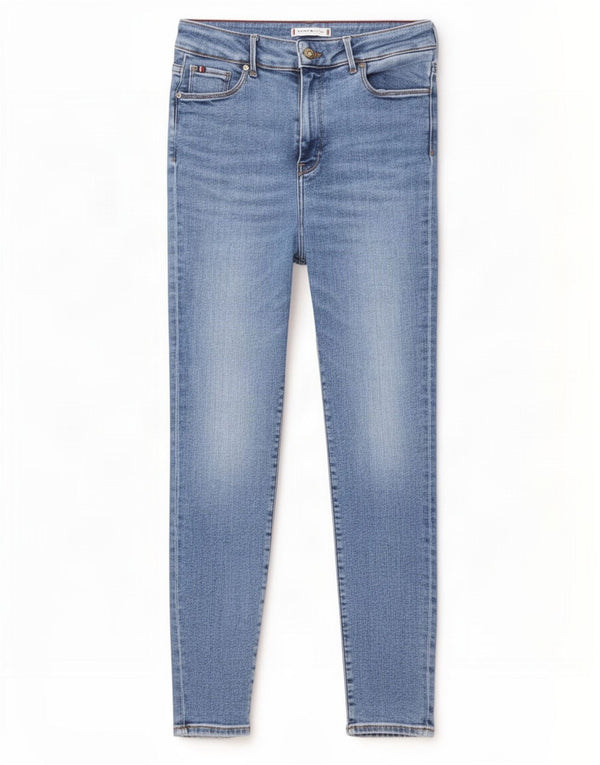 Tommy Hilfiger Womens Harlem Ultra Skinny Jeans W30 L28 Blue Cotton