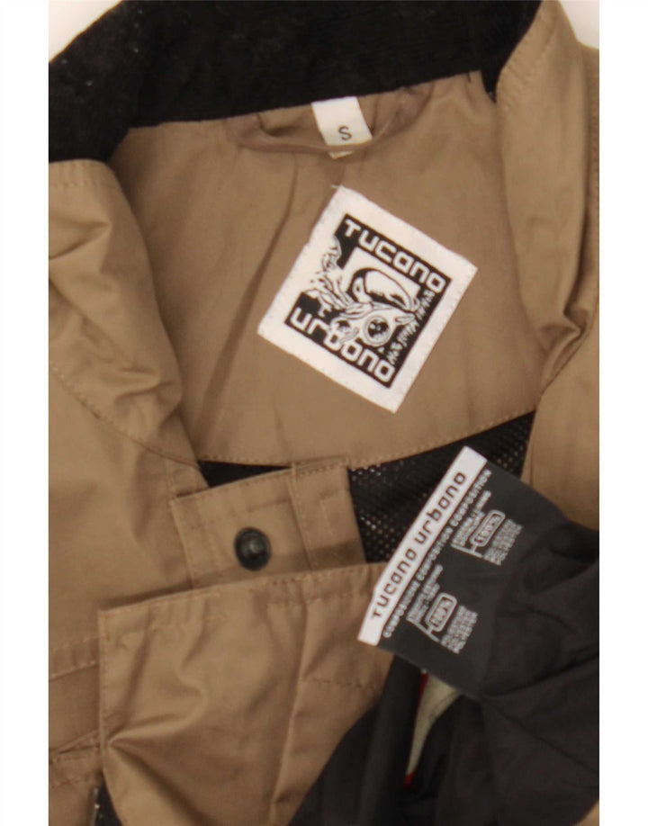 Tucano Urbano Mens Utility Jacket UK 36 Small Brown Polyester