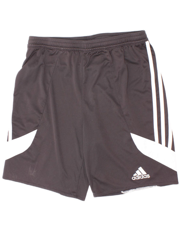 Adidas Boys Sport Shorts 13-14 Years XL Black Colourblock Polyester